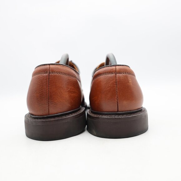 Allen Edmonds Becker Men\'s Size 11.5 A Narrow Brown Pebbled Cap Toe USA 4822 main image 11
